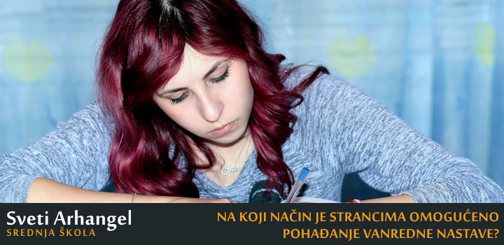 Na koji nacin je strancima omoguceno pohadanje vanredne nastave jagodina